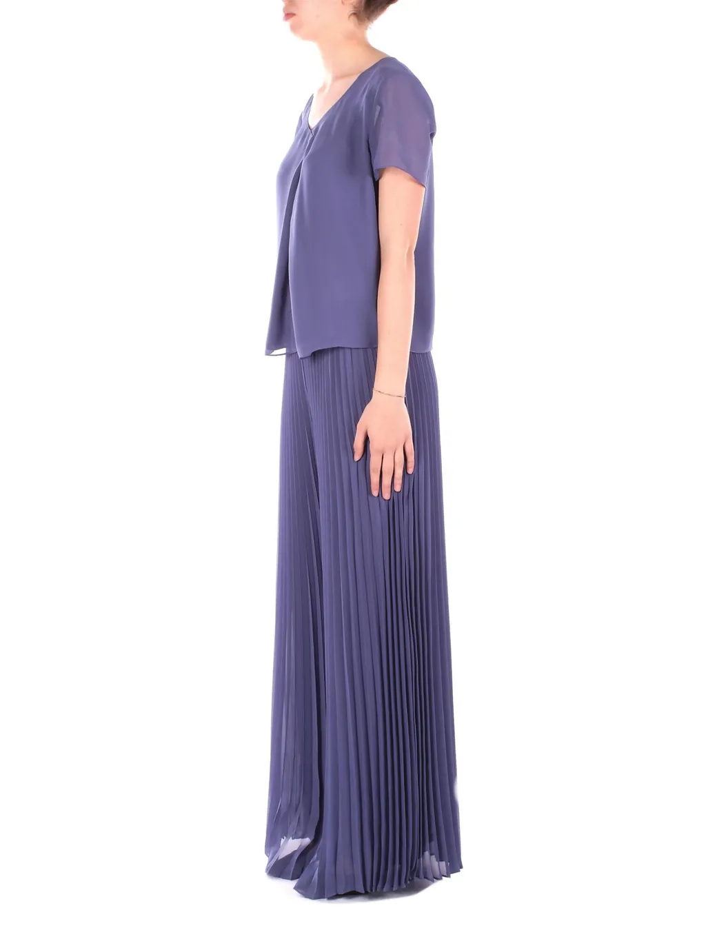 Pleated Wide Leg Trousers