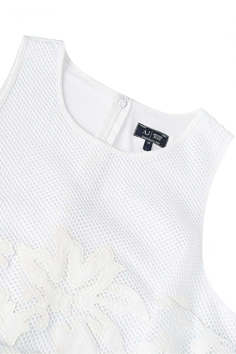 Lace Patterned Mesh Top