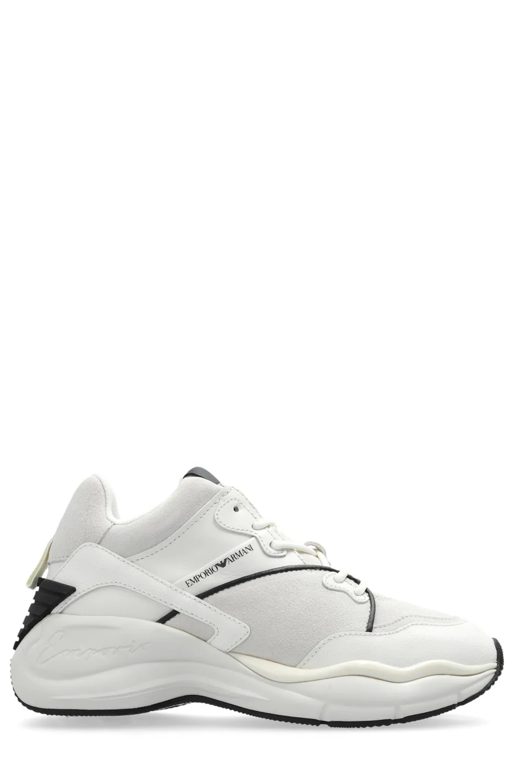 Round Toe Panelled Sneakers