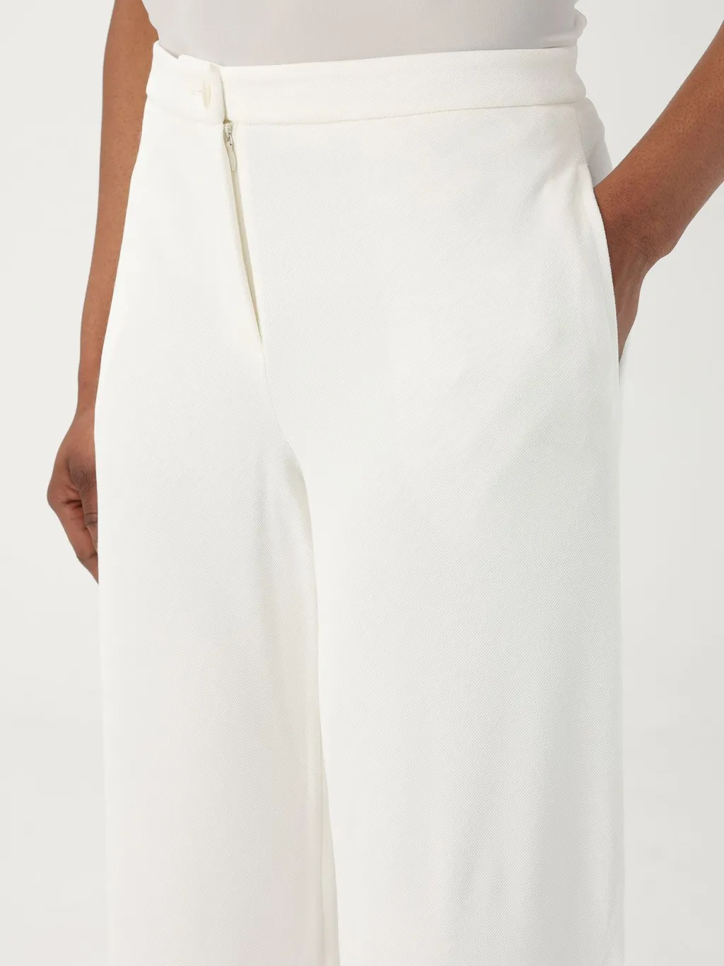 Icon Compact Piqué Palazzo Trousers