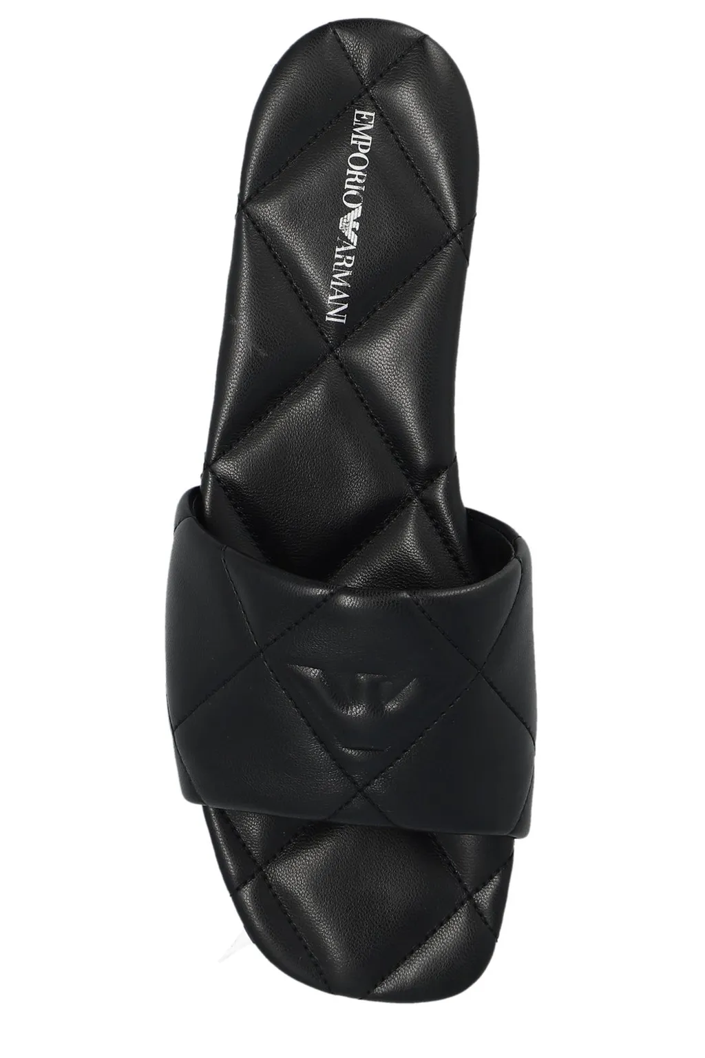 Quilted Open-Toe Slippers