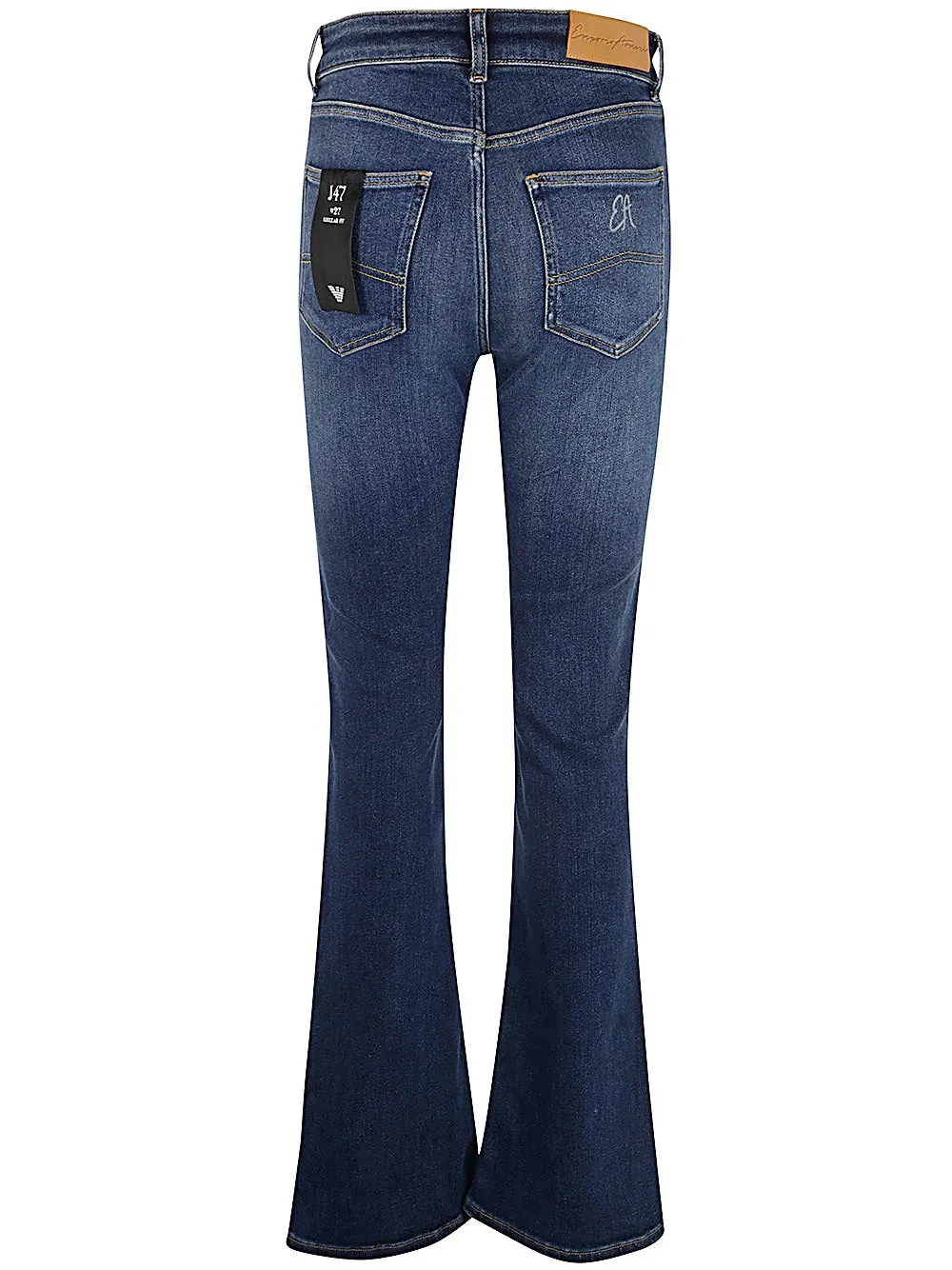 J47 Logo Patch Flared Jeans