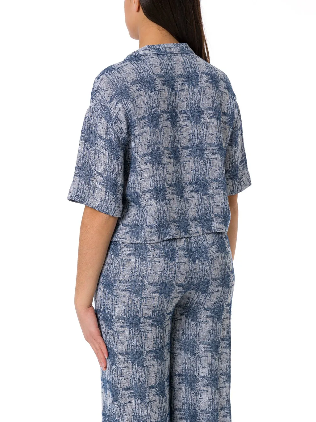 Jacquard Cropped Shirt