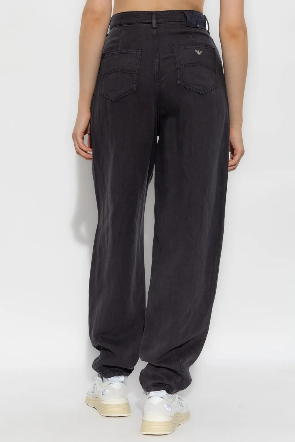 High Waisted Straight-Leg Jeans