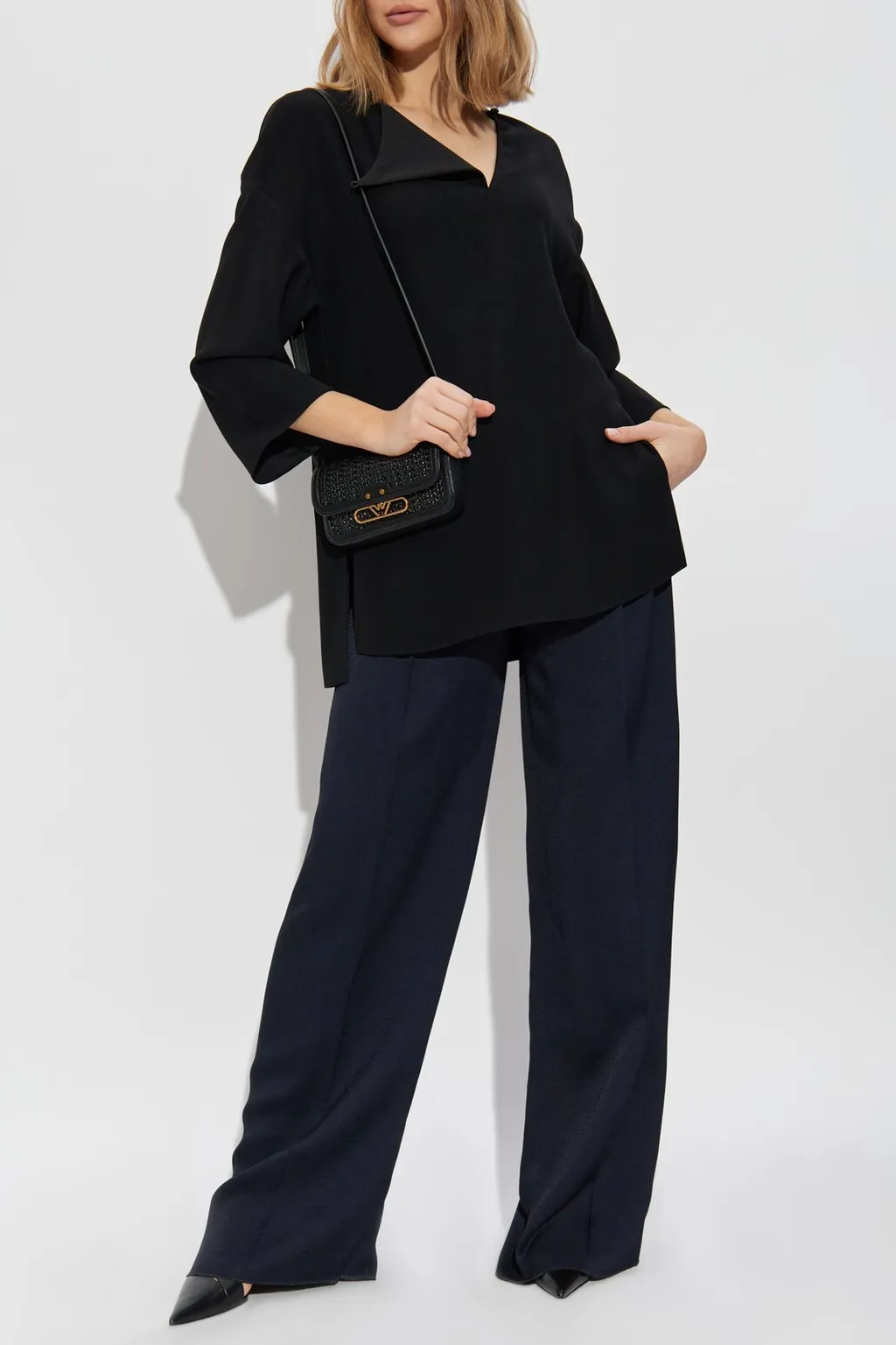 Wide-Leg Tailored Pants