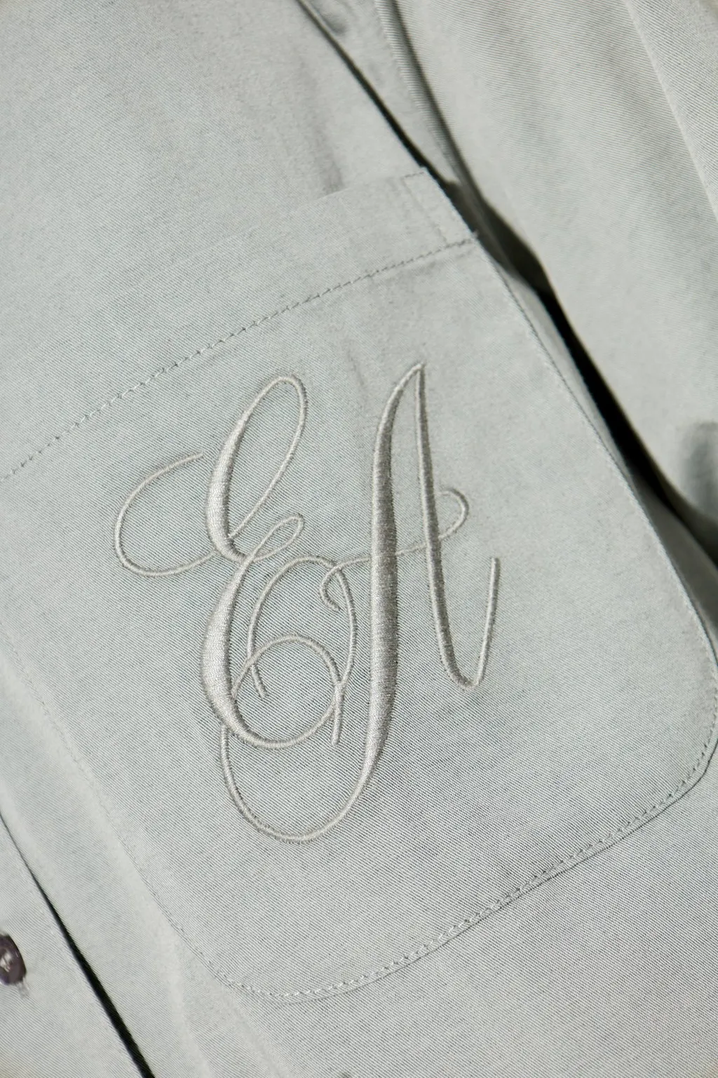 Logo Embroidered Long-Sleeved Shirt