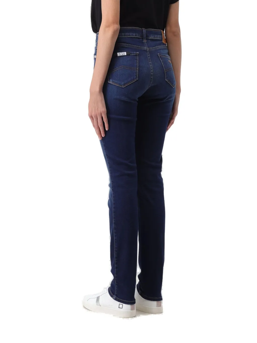 Logo-Embroidered Slim-Cut Jeans