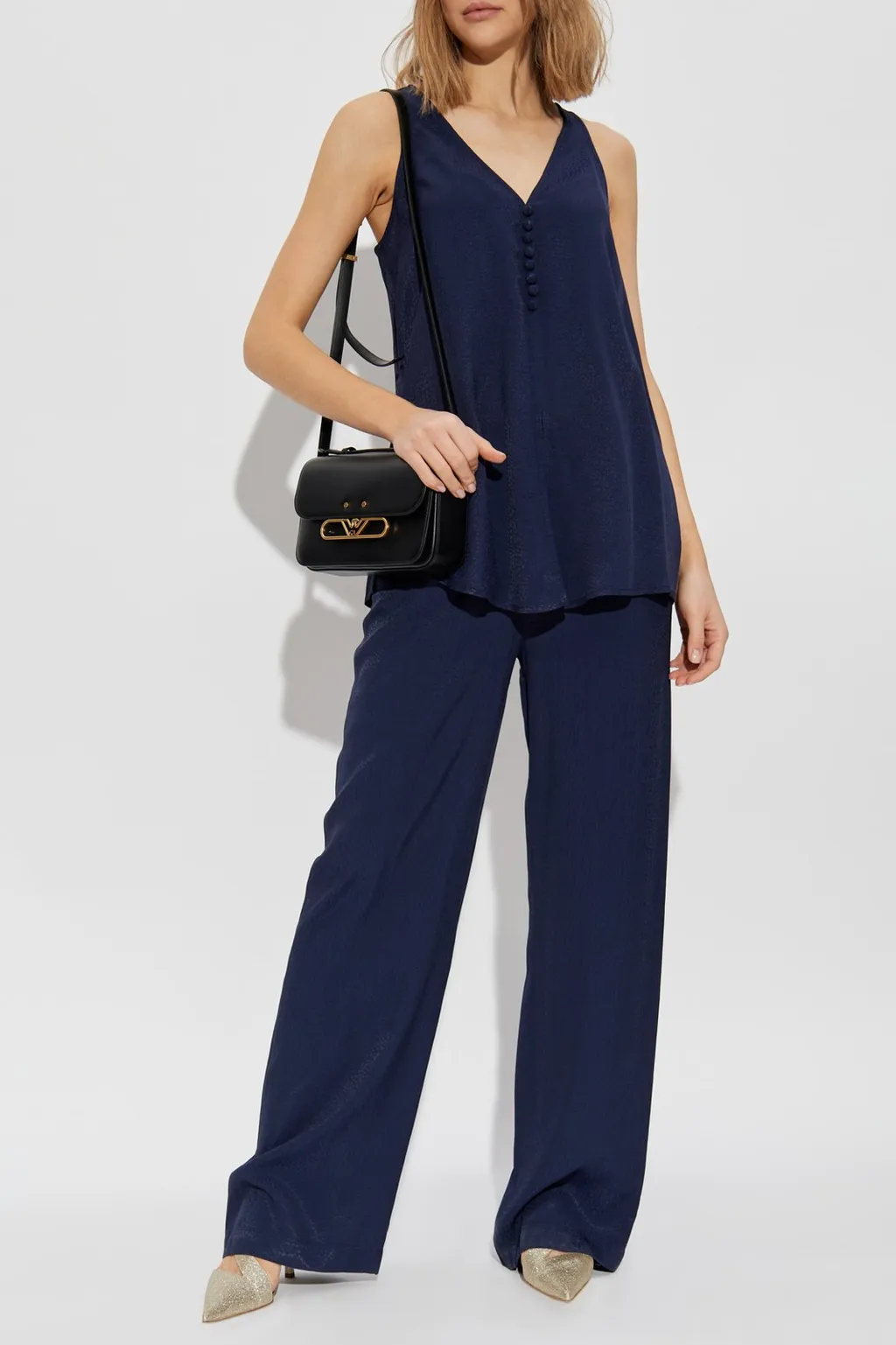 Button Detail Sleeveless Top