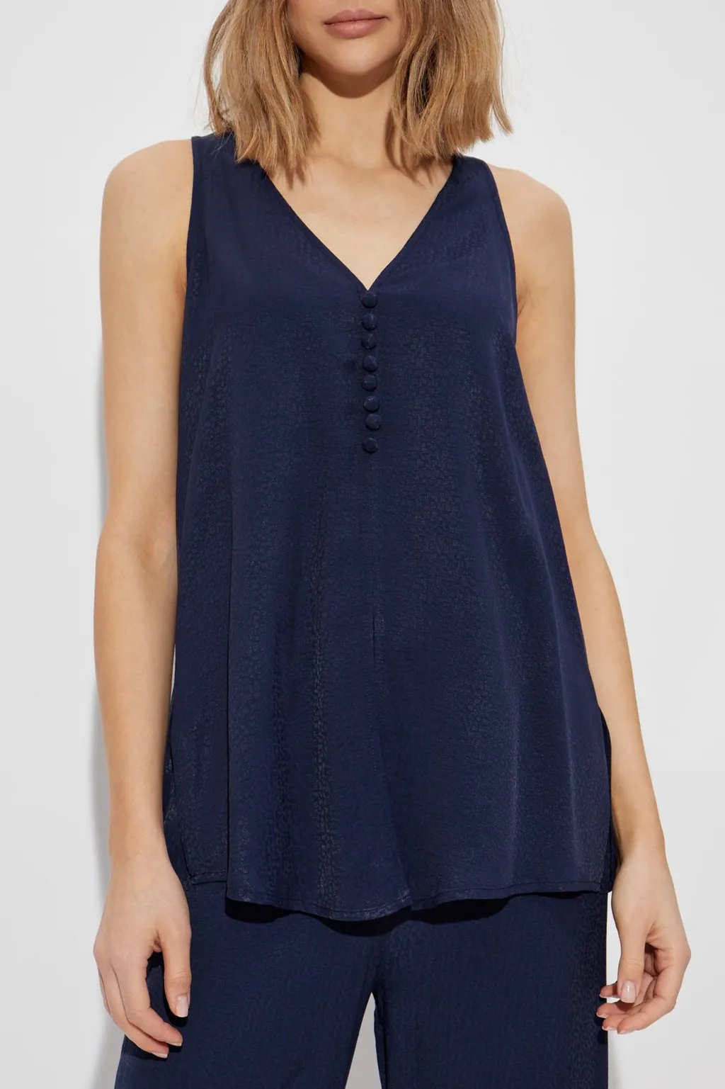 Button Detail Sleeveless Top