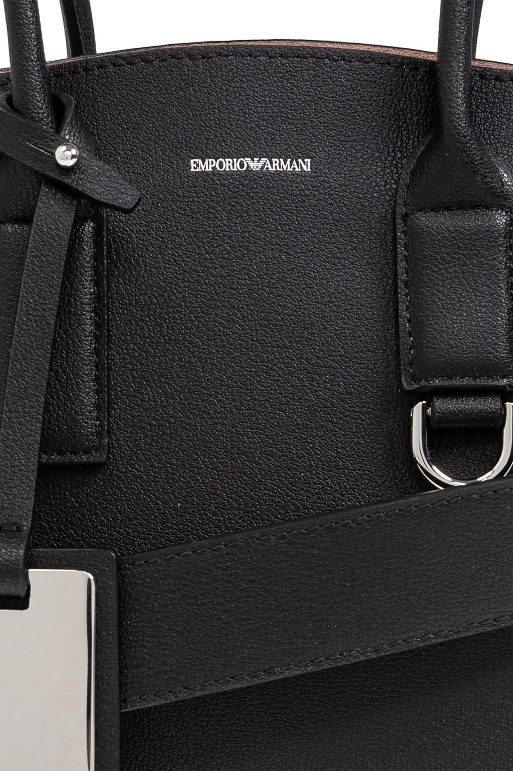 Logo Stamp Top Handle Bag