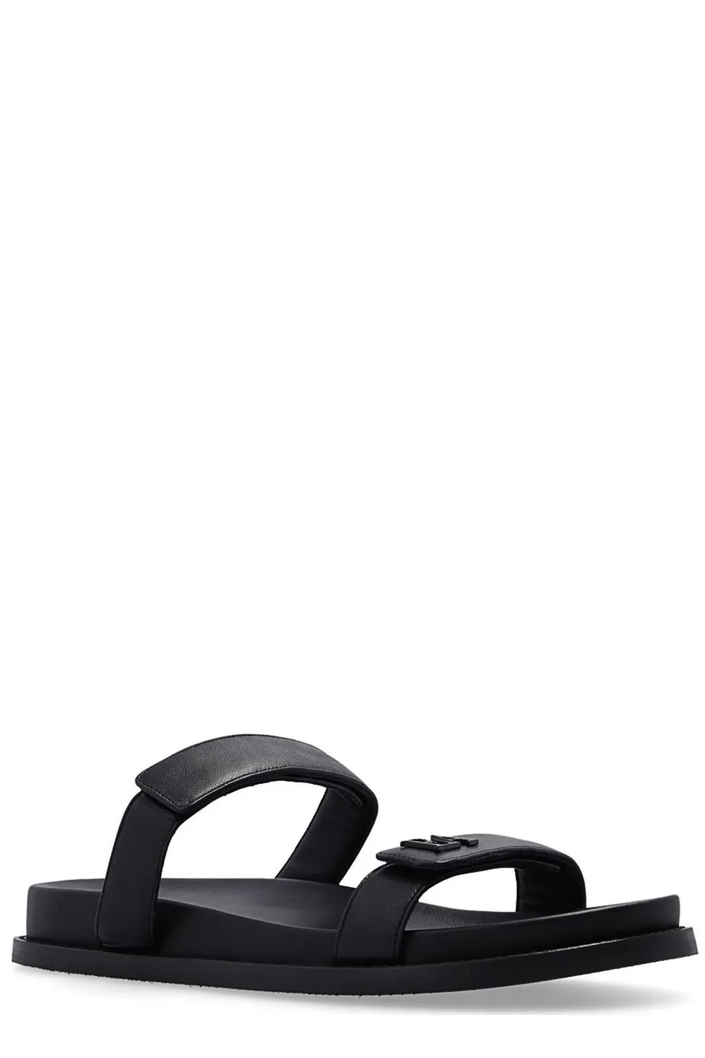 Emblem Strap Slide Sandals
