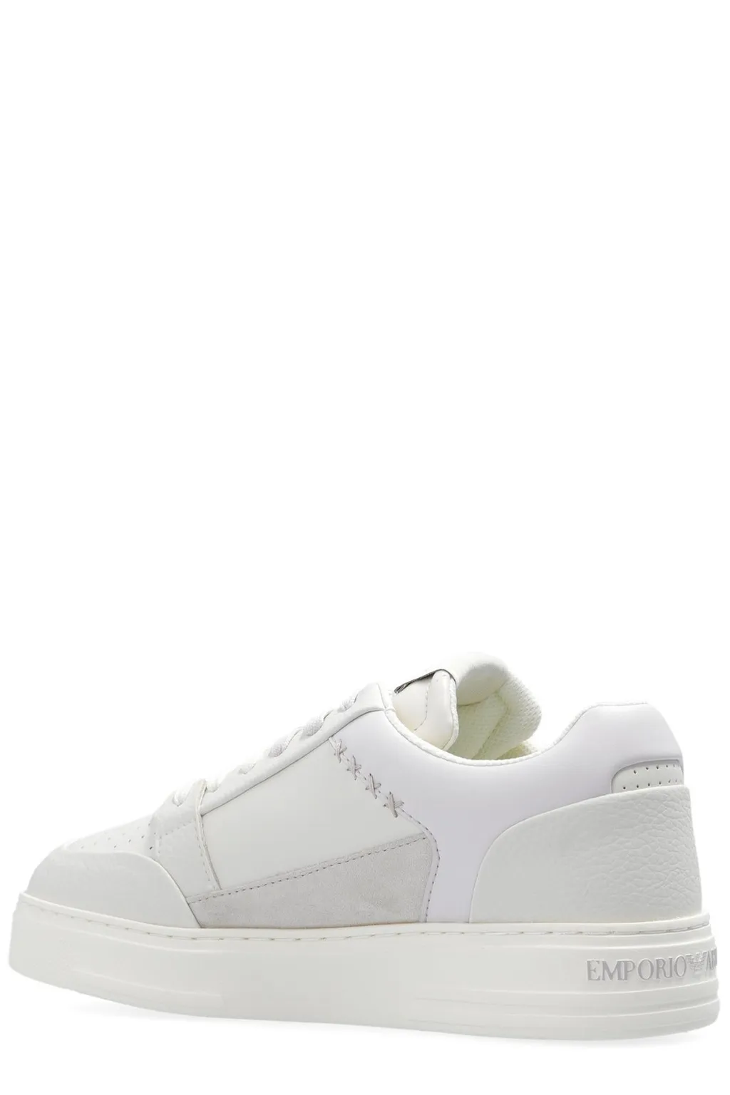 Logo-Embossed Lace-Up Sneakers