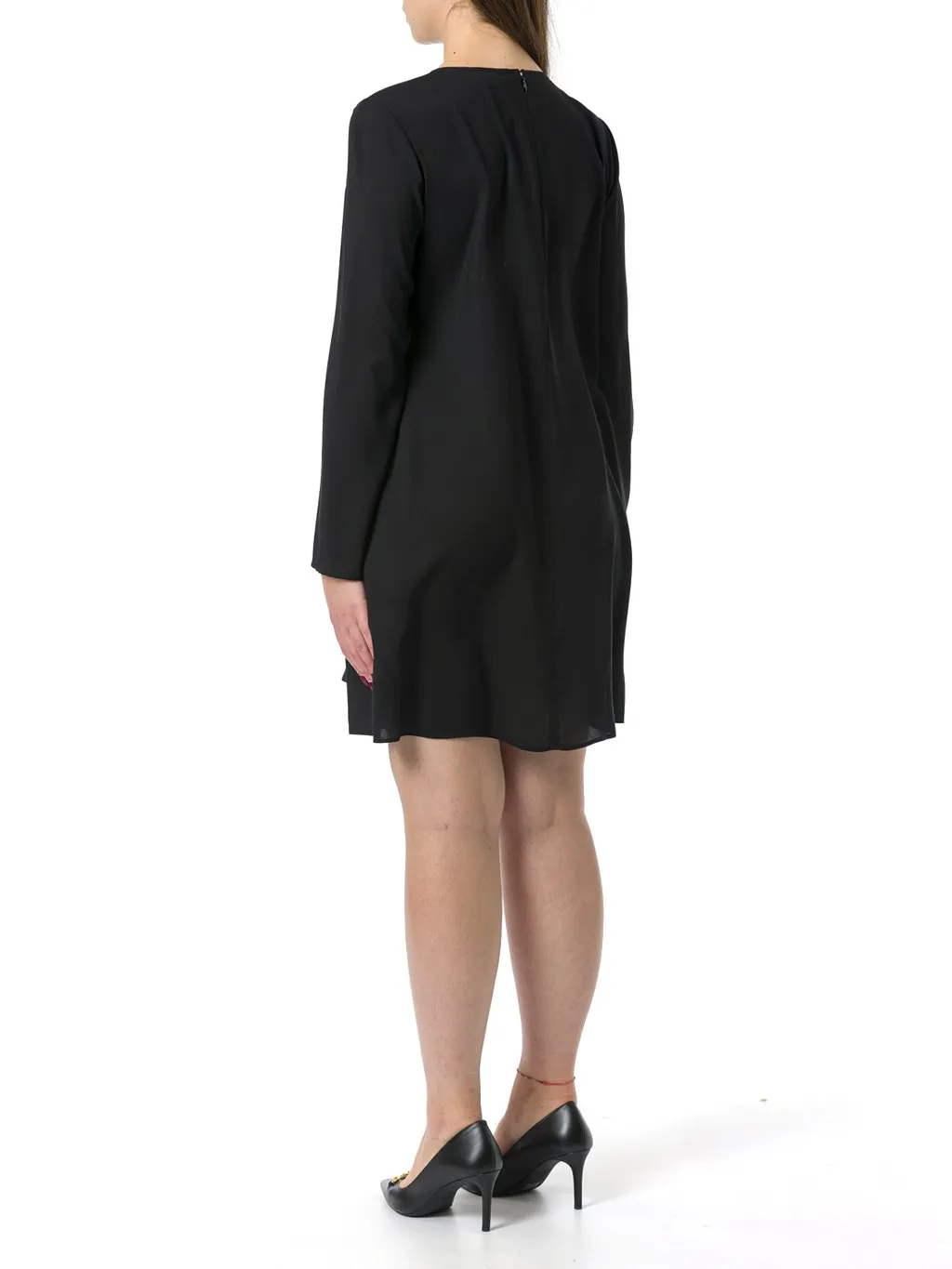 Long Sleeved Crewneck Dress