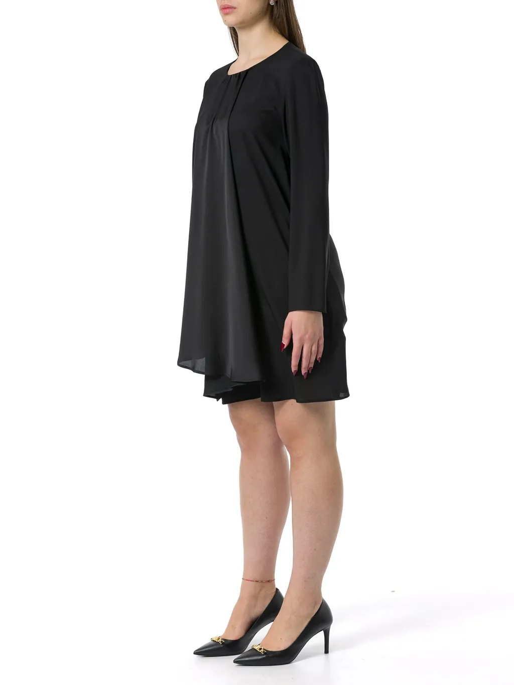 Long Sleeved Crewneck Dress