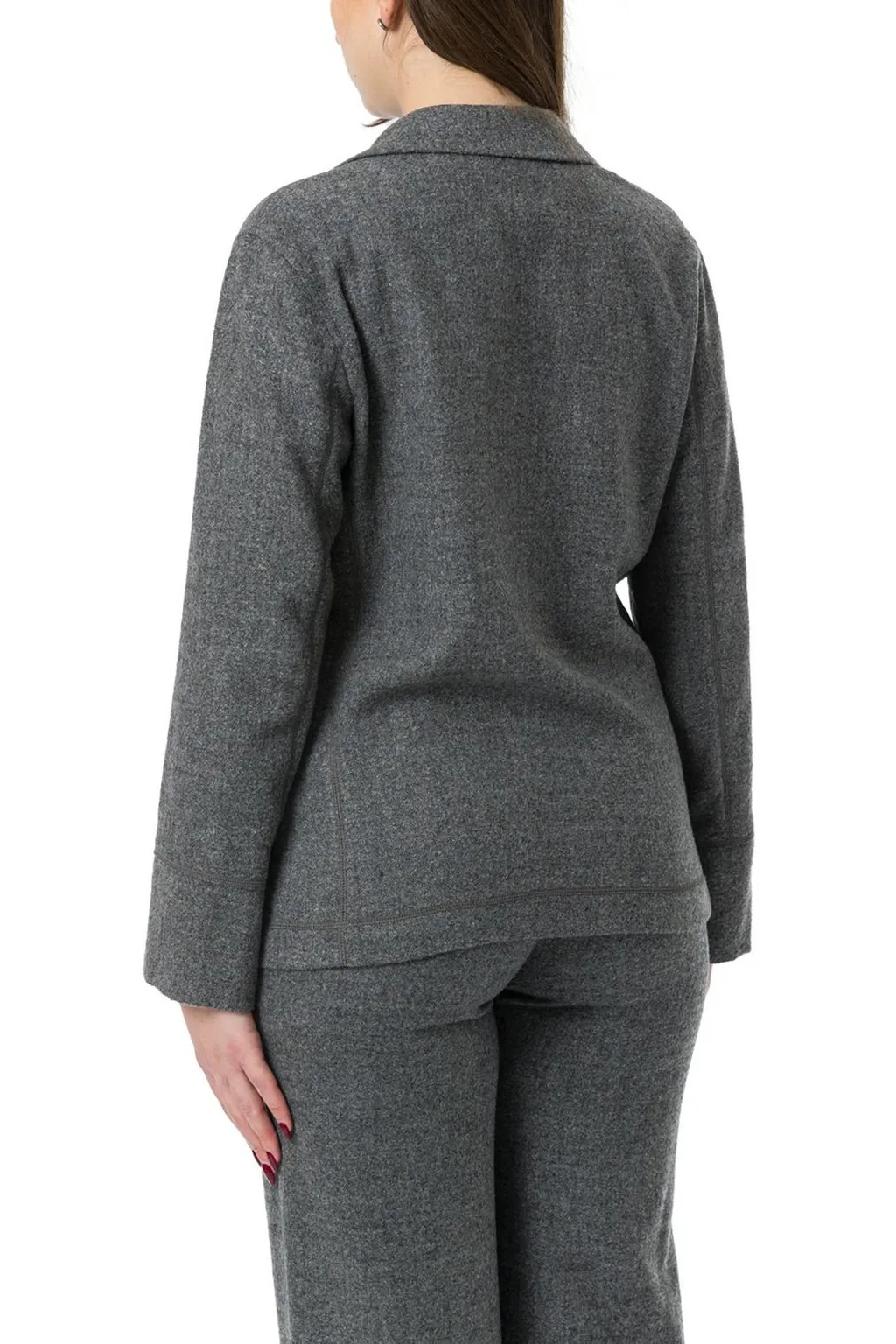 Double-Breasted Straight Hem Blazer