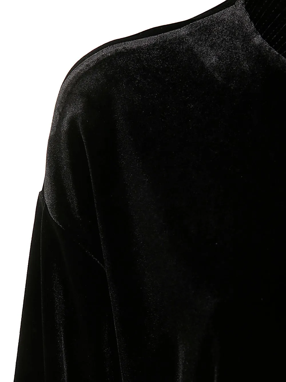 Zip-Up Velvet Bomber Jacket