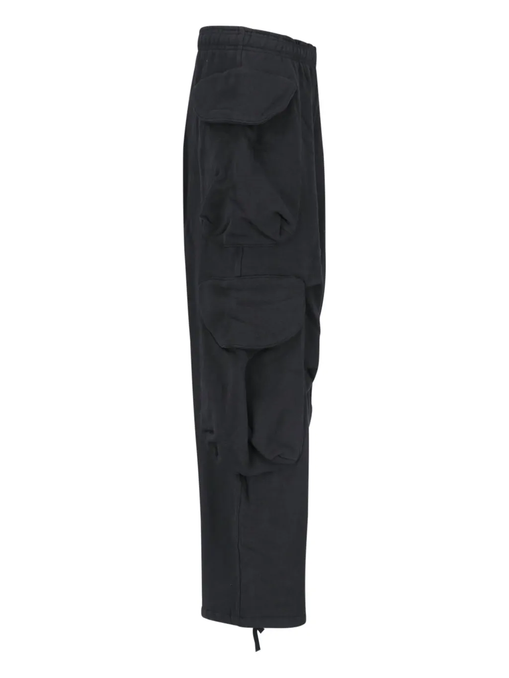 Wide-Leg Drawstring Cargo Trousers