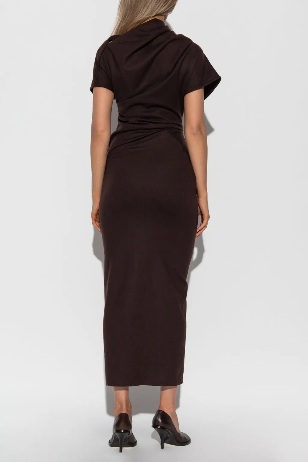 Short-Sleeved Midi Dress