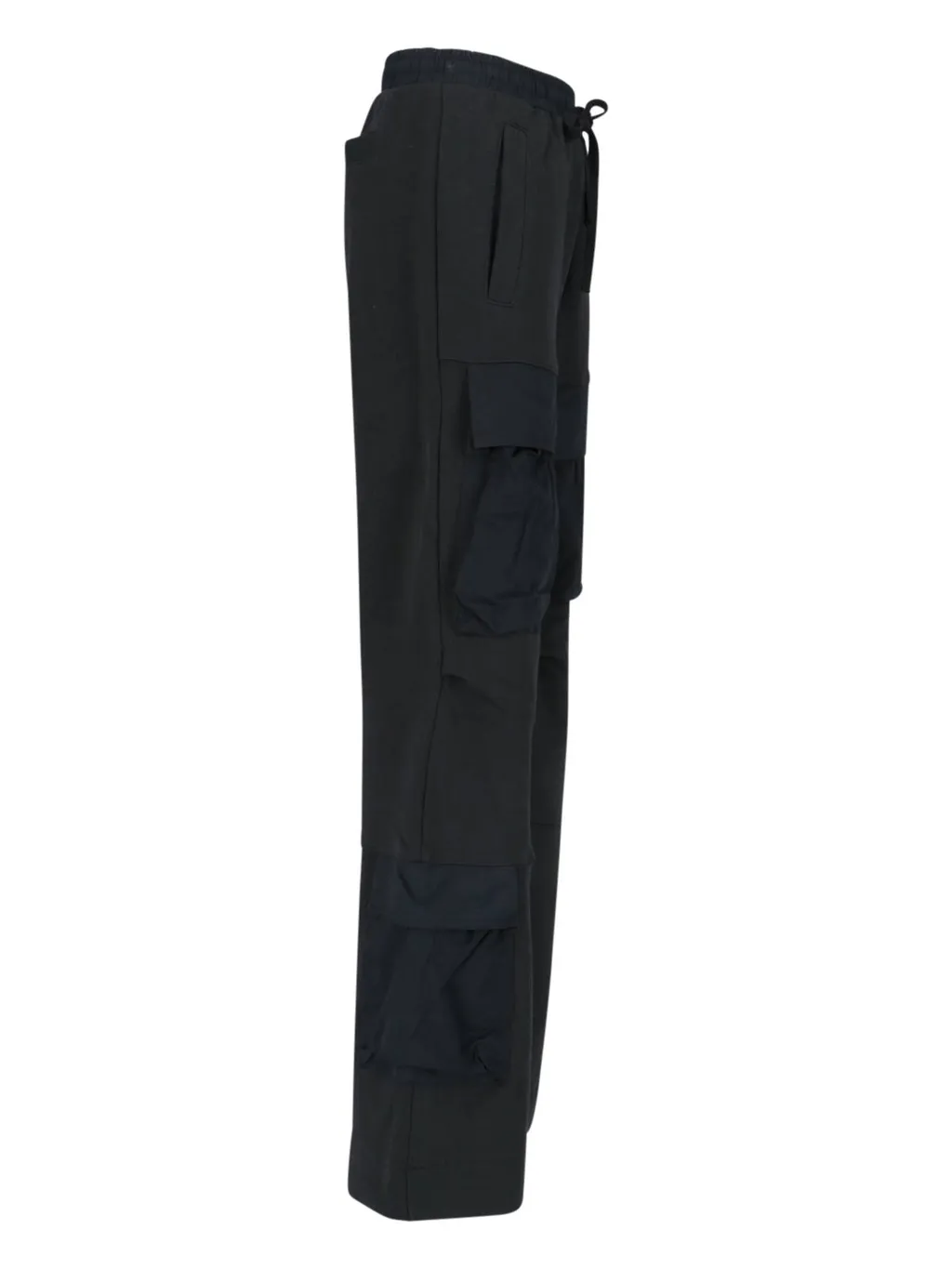 Utility Wide-Leg Cargo Track Trousers