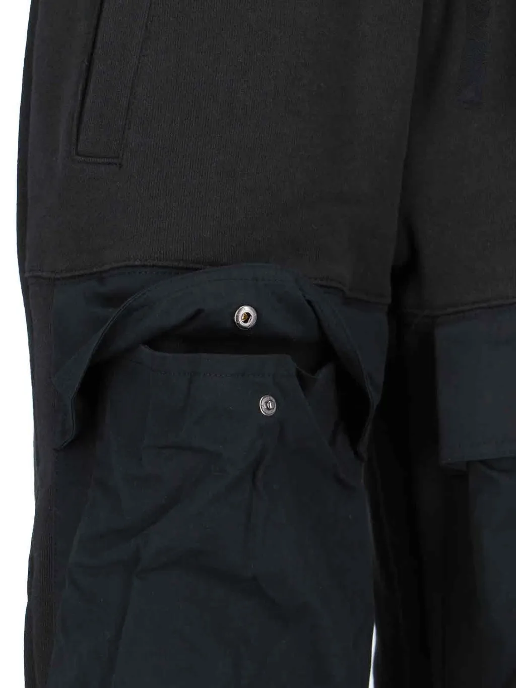 Utility Wide-Leg Cargo Track Trousers