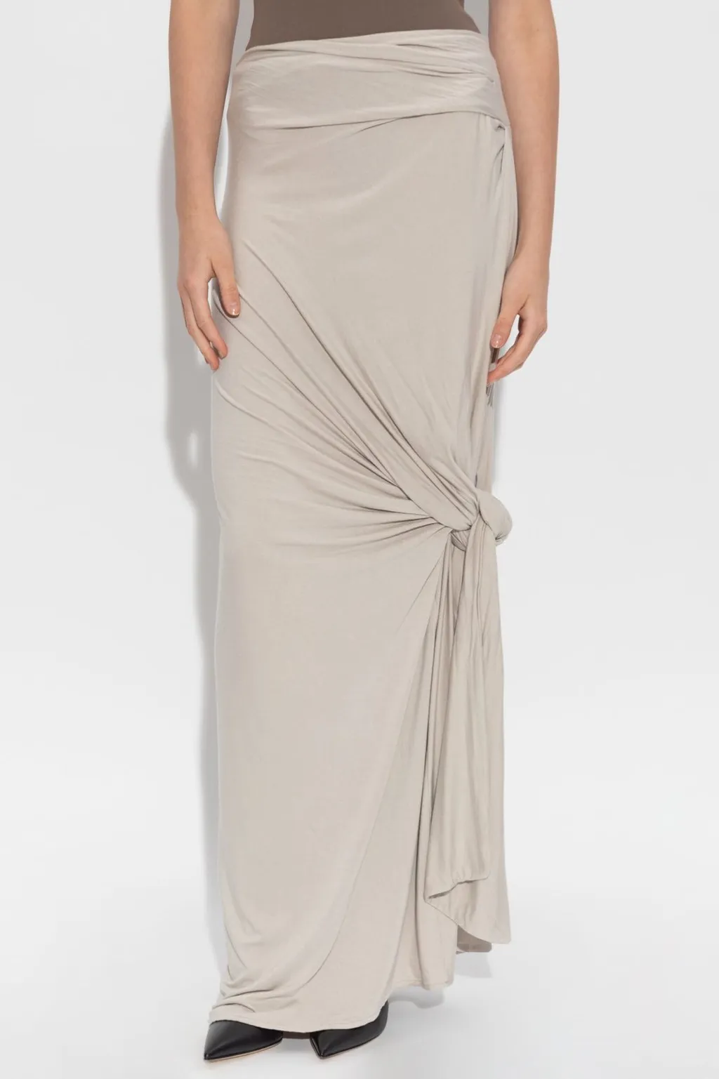 Draped Maxi Skirt