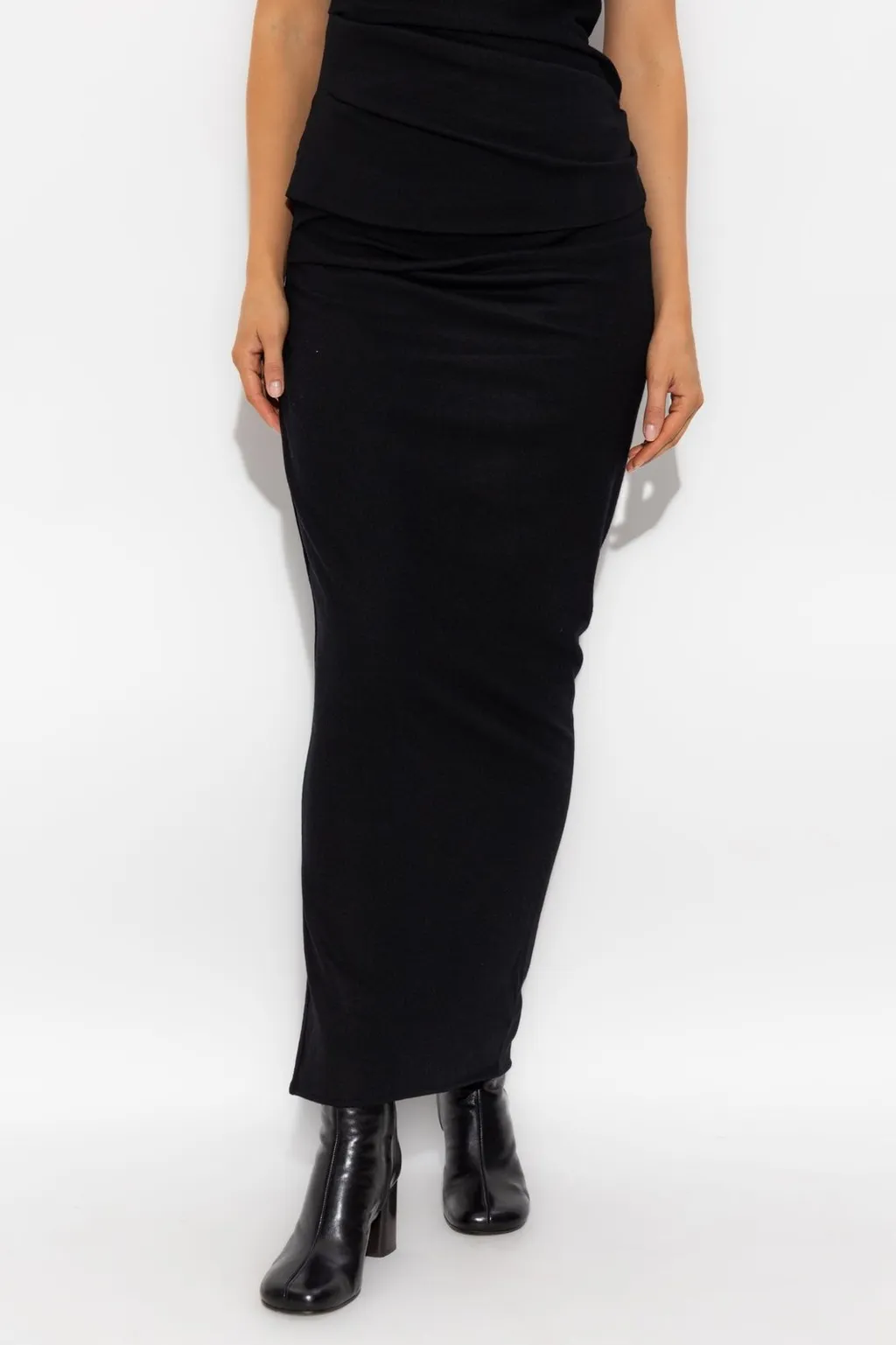 Draped Maxi Skirt