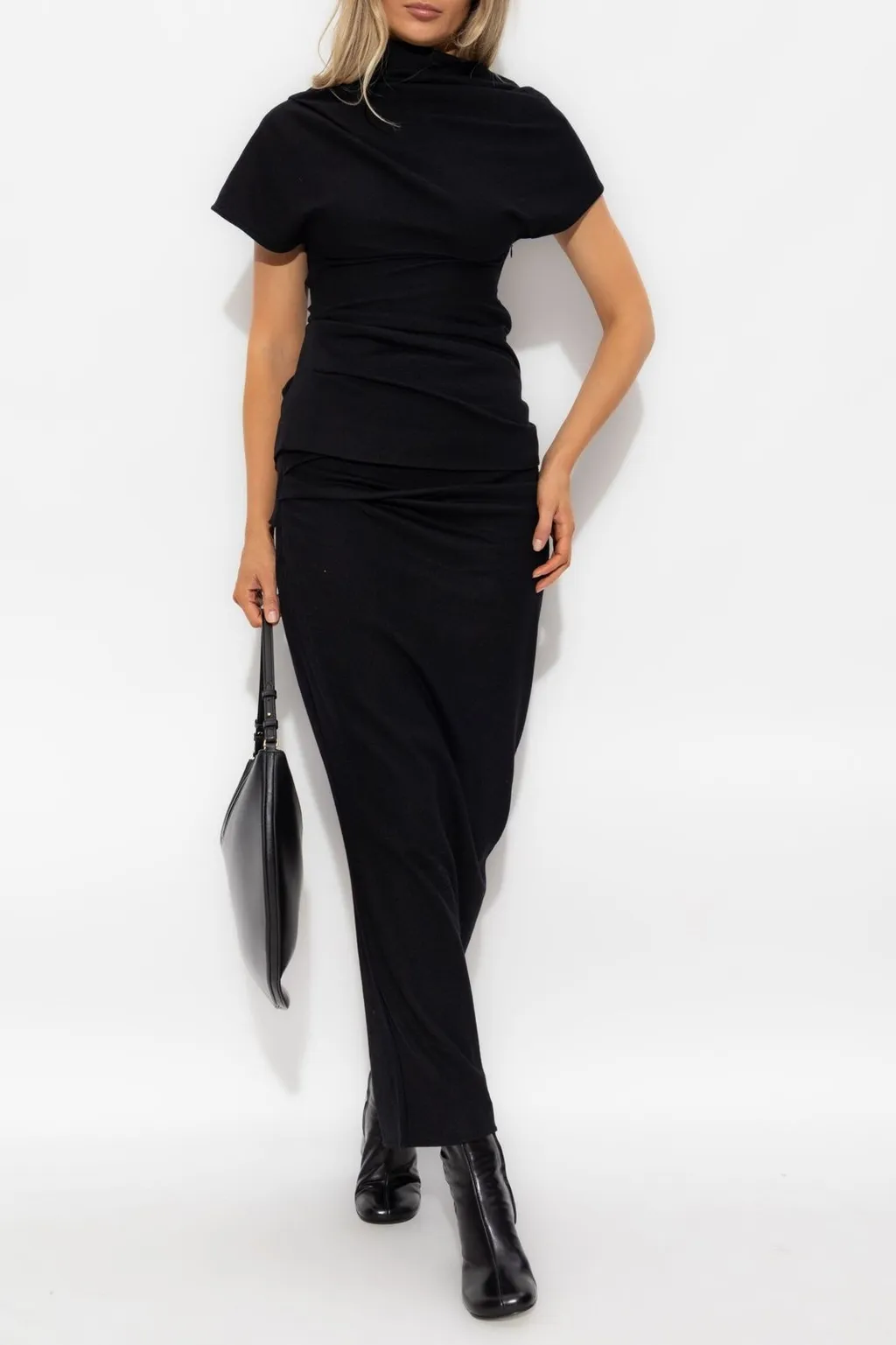 Draped Maxi Skirt