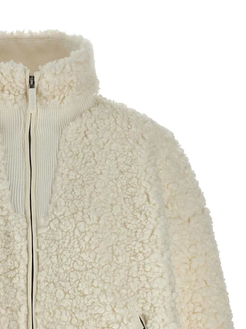 Teddy-Effect Zip Jacket