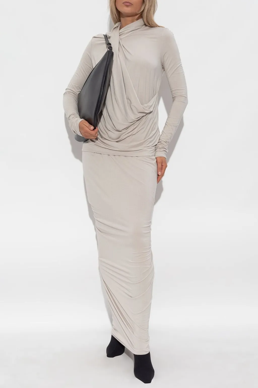 Draped Maxi Skirt
