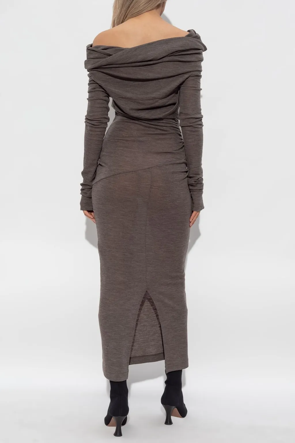 Draped Wool Dress