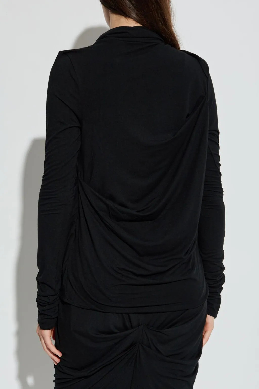 Draped Long Sleeve Top