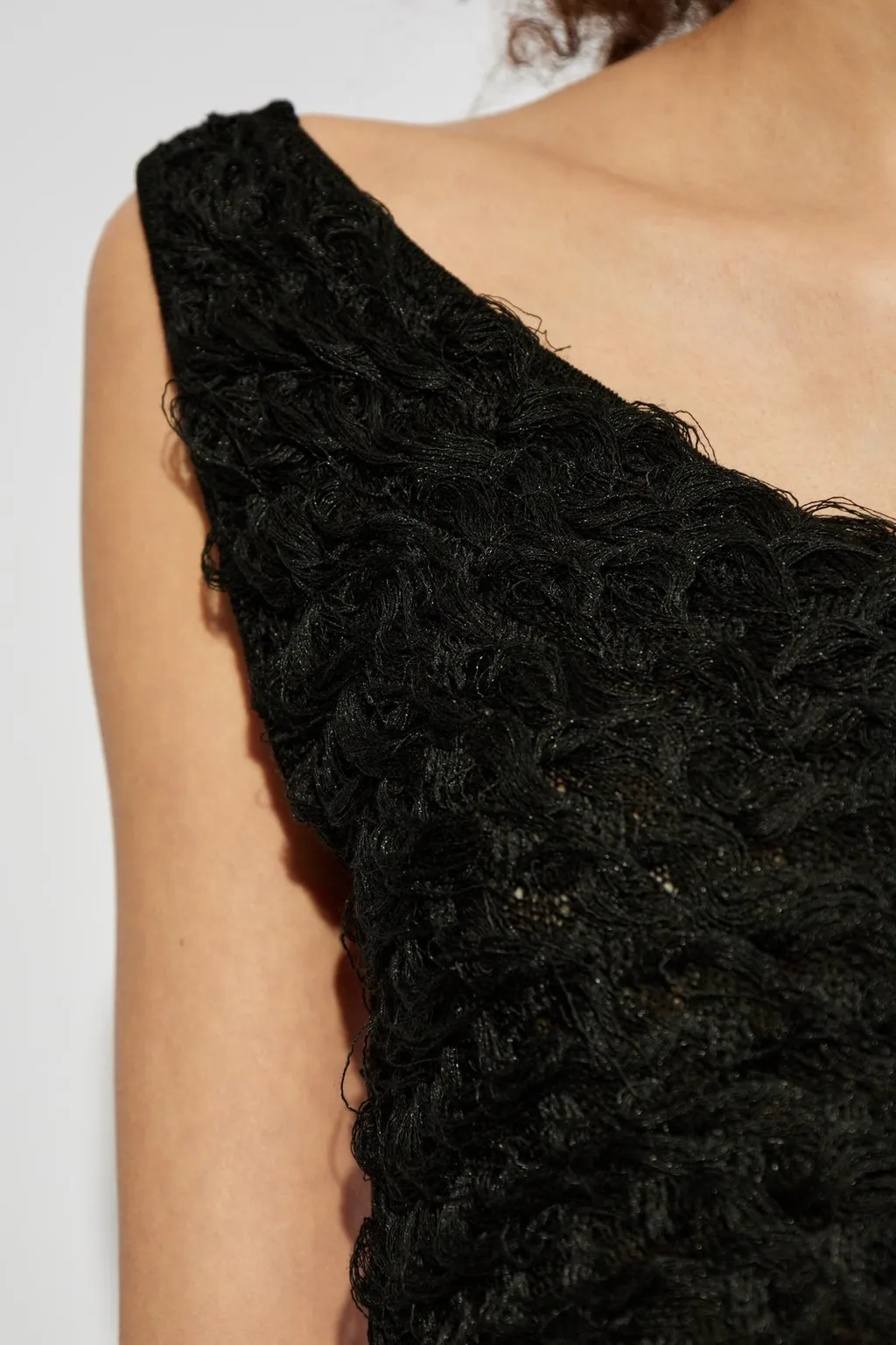 Textured Backless Maxi Dress