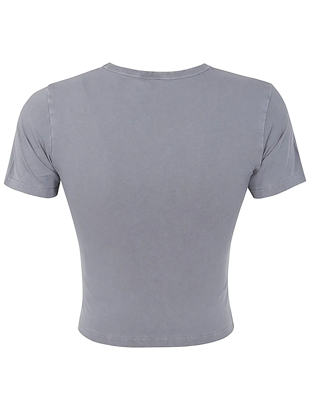 Short Sleeved Crewneck Cropped T-Shirt