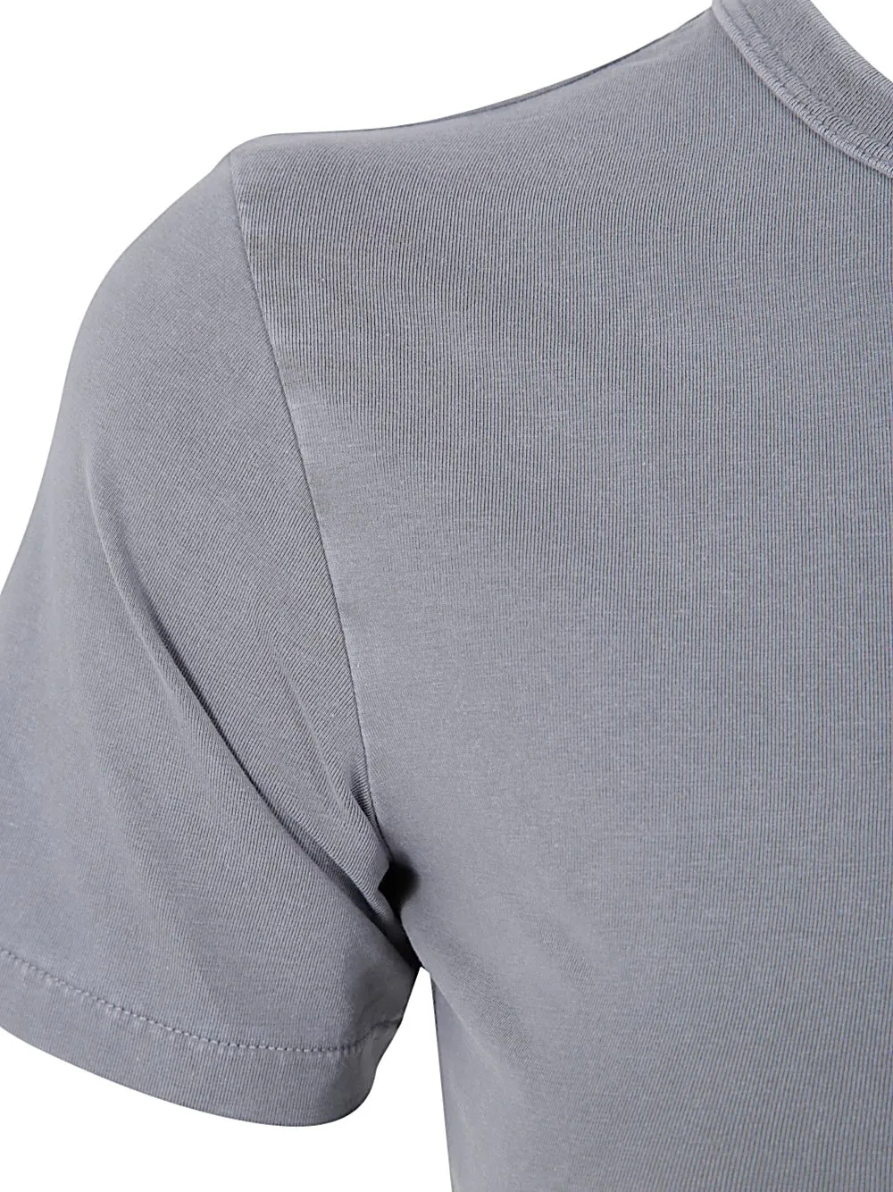Short Sleeved Crewneck Cropped T-Shirt