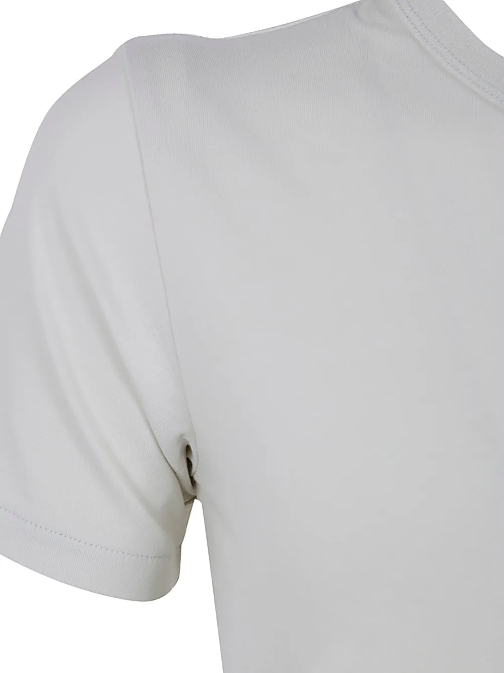 Short Sleeved Crewneck Cropped T-Shirt