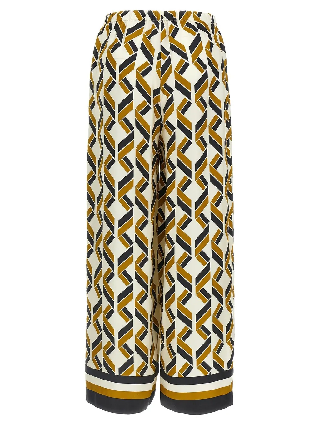 Swim Print Silk Twill Pants