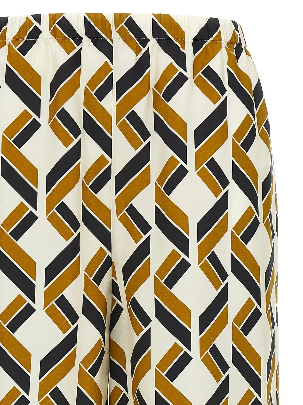 Swim Print Silk Twill Pants