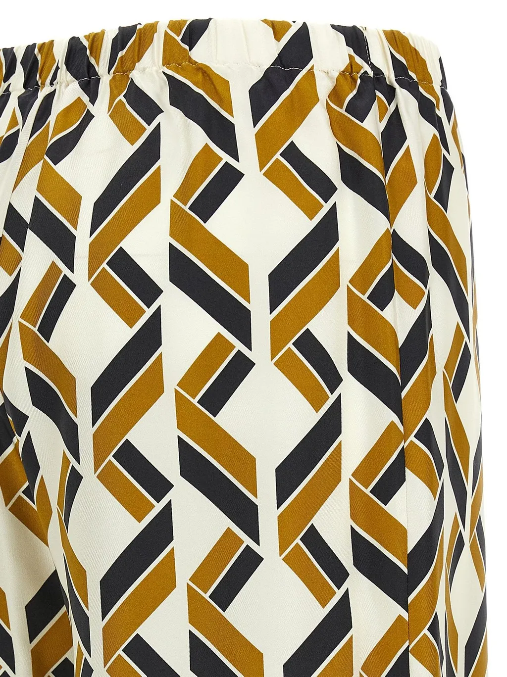 Swim Print Silk Twill Pants