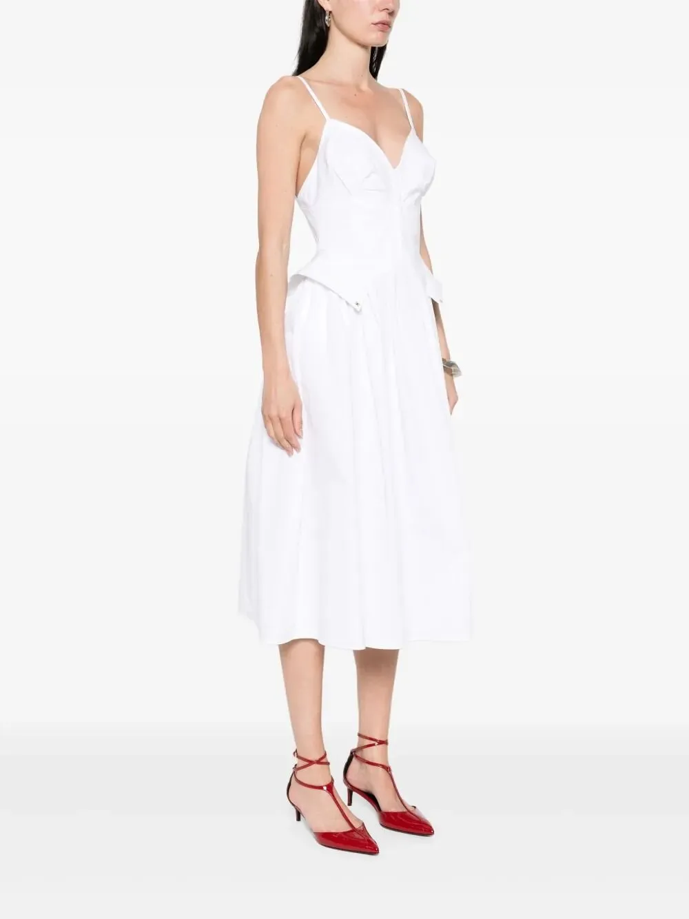 Peplum Midi Dress