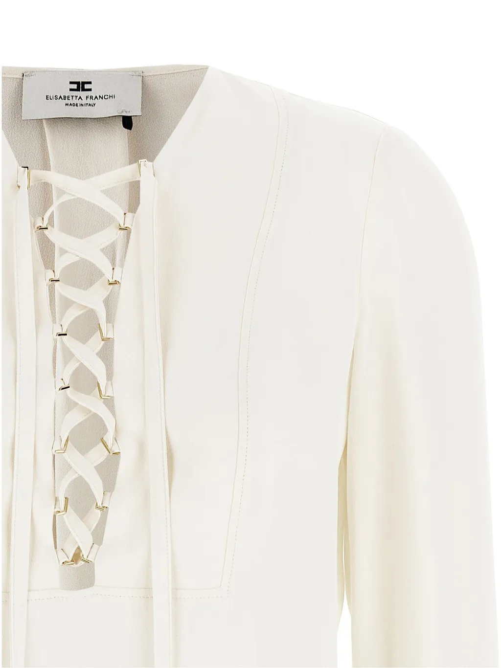 Laced Long-Sleeved Blouse