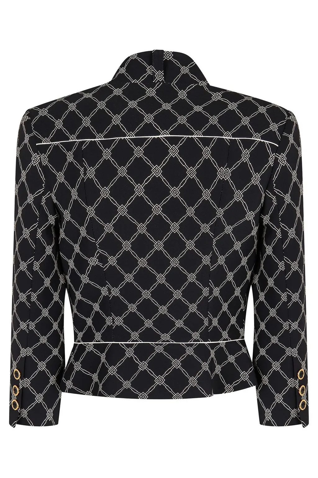 Printed Stretch CrÊPe Jacket