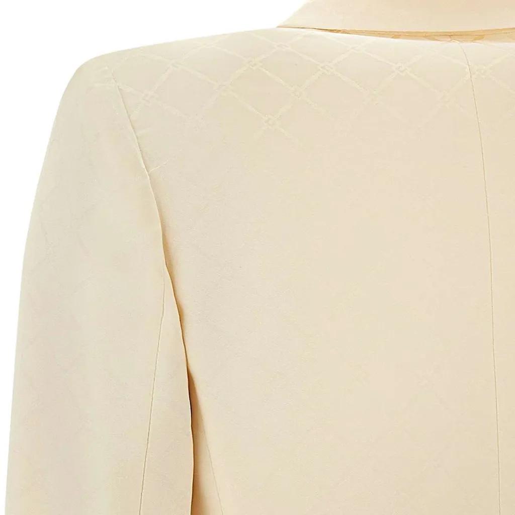 Diamond Jacquard Satin Jacket