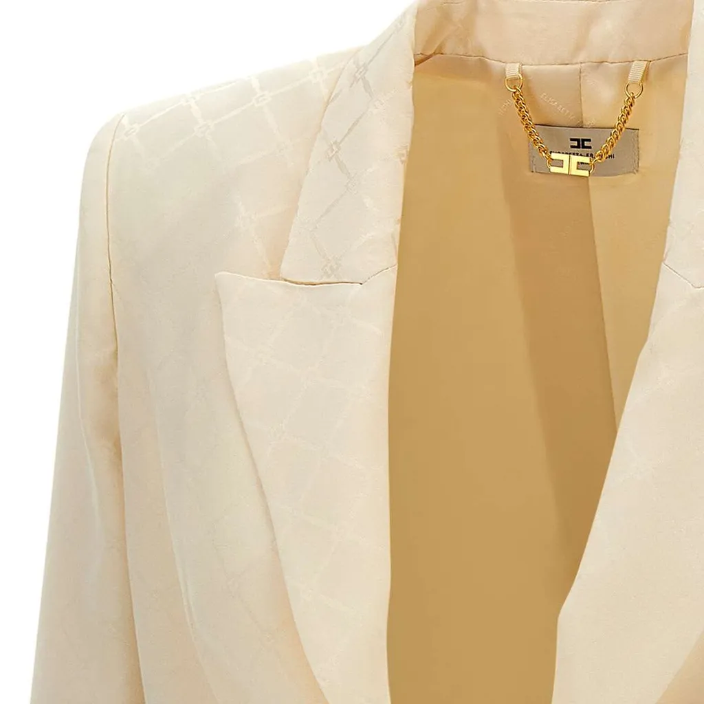 Diamond Jacquard Satin Jacket