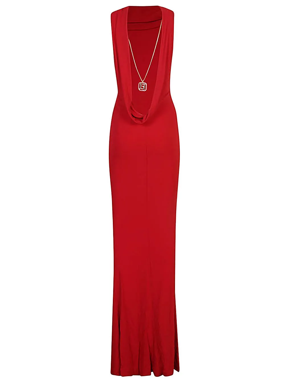 Necklace Detailed Sleeveless Maxi Dress