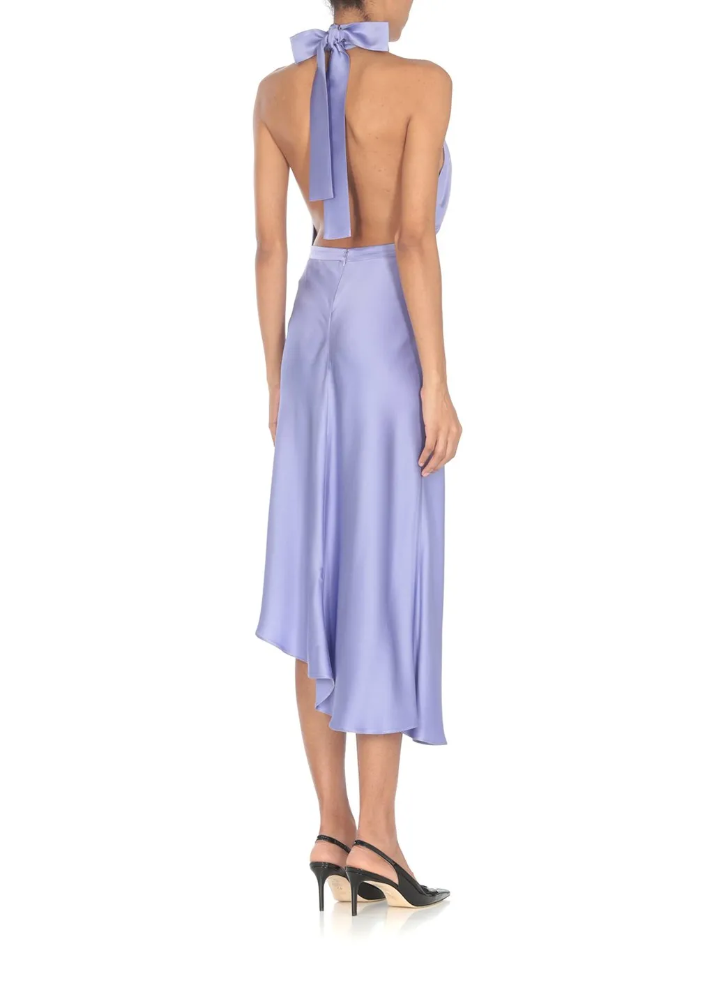 Sleeveless Asymmetric Midi Dress