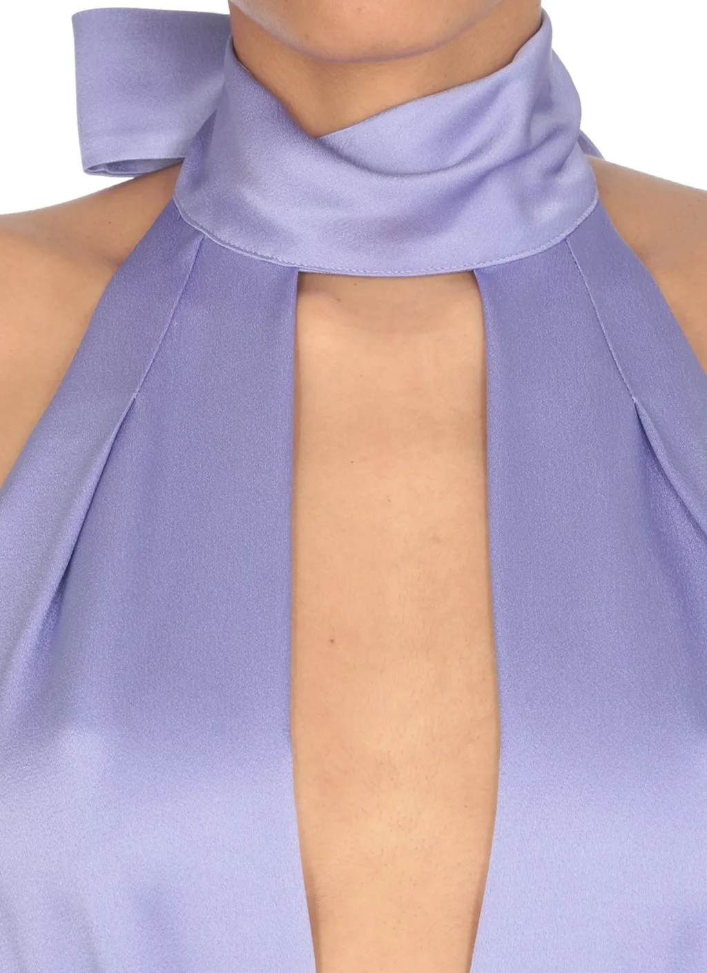 Sleeveless Asymmetric Midi Dress