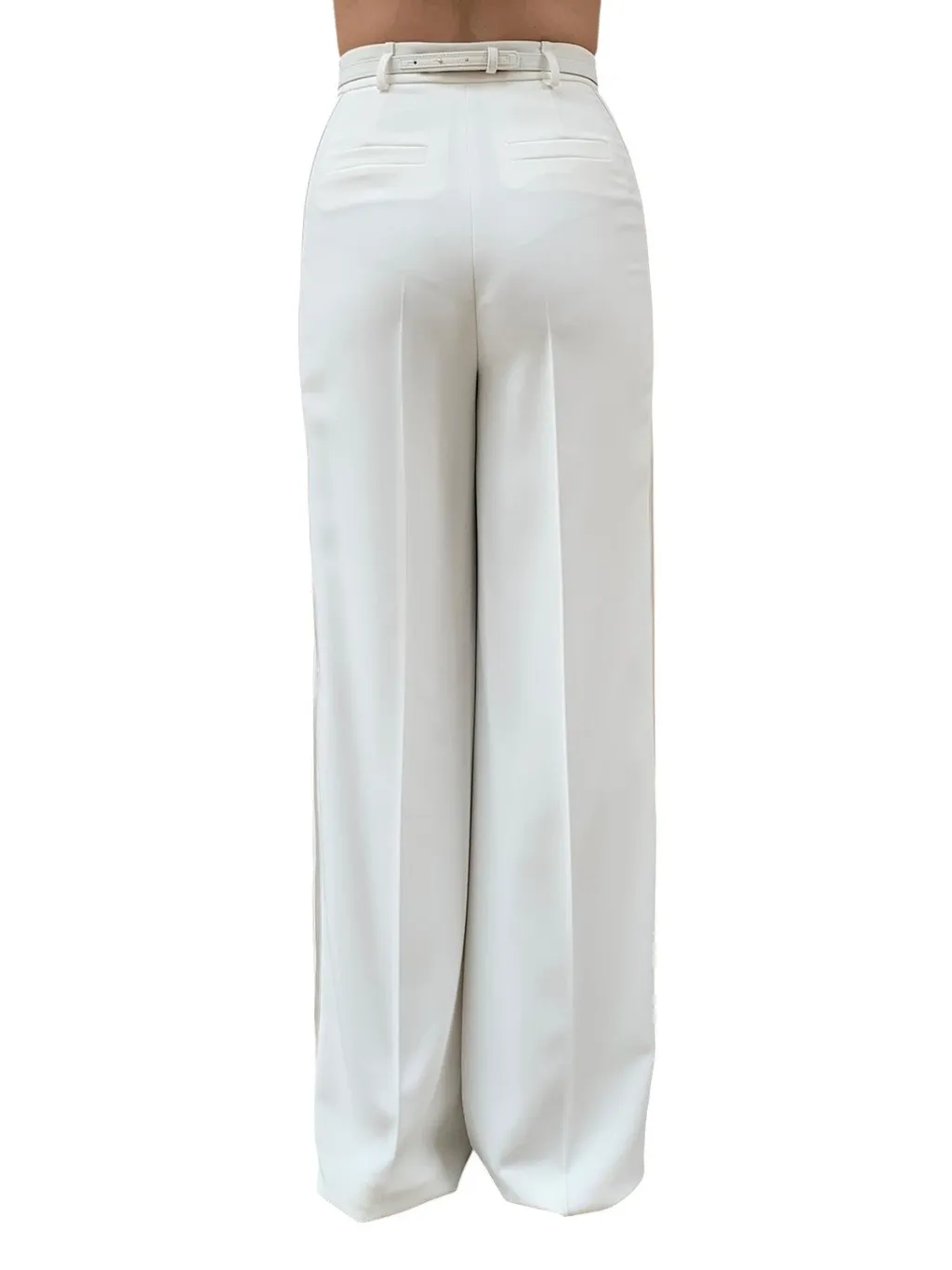 Satin Banded CrÊPe Trousers