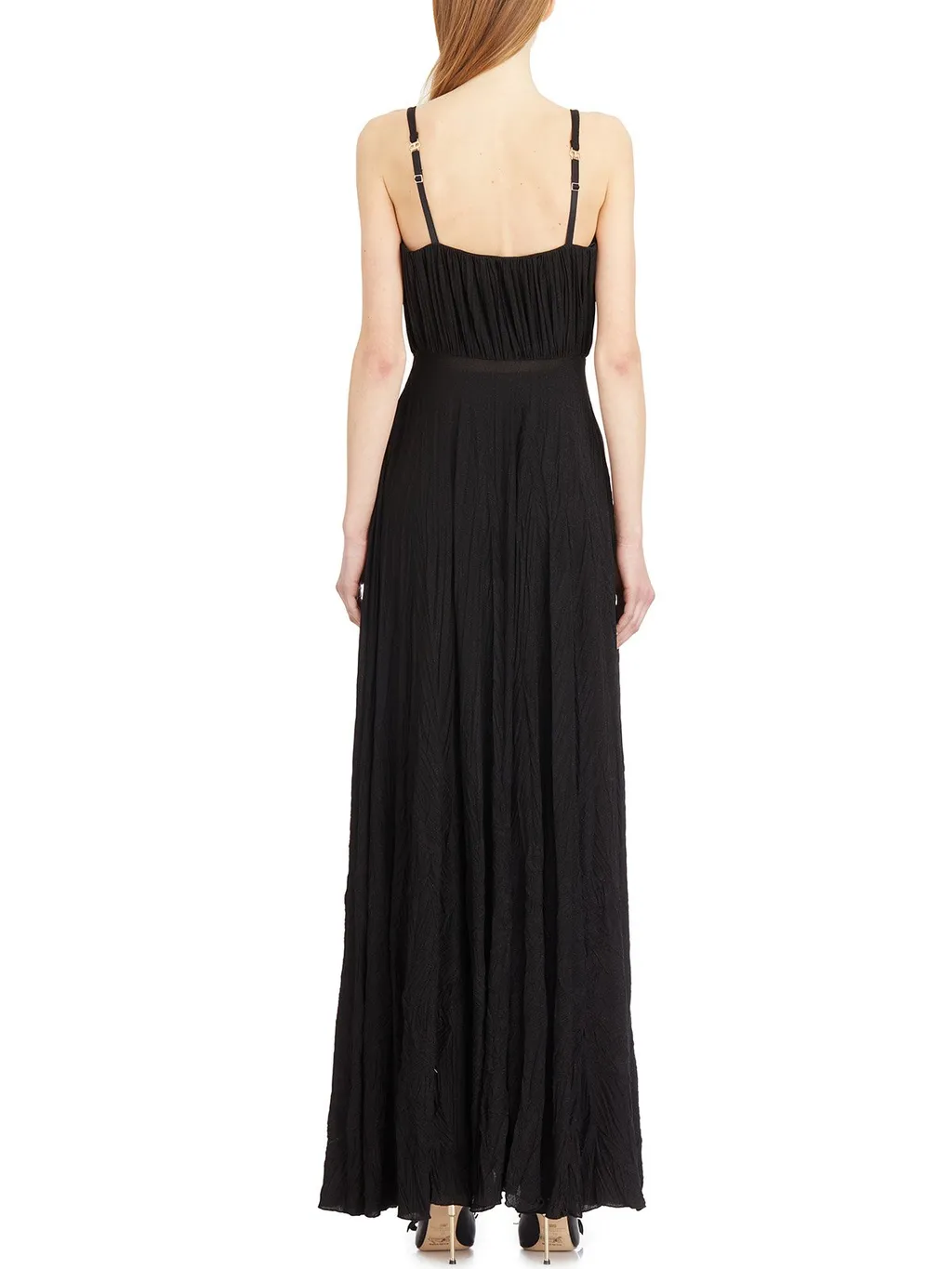 Embroidered Flower Red Carpet Dress