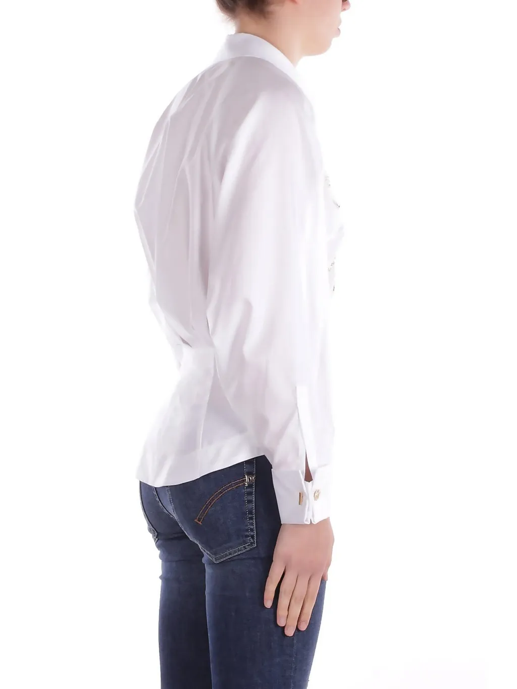 Floral Embroidered Poplin Shirt