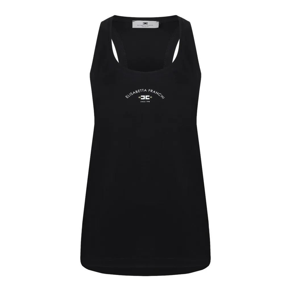 Logo Printed Jersey Tank Top